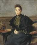 Flameng Francois Portrait of Vera Kharitonenko  - Hermitage